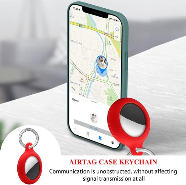Silikon Anti-Lost Nyckelring Lätt Tryckstängning Drop Tracker Skydd - 4 Delar