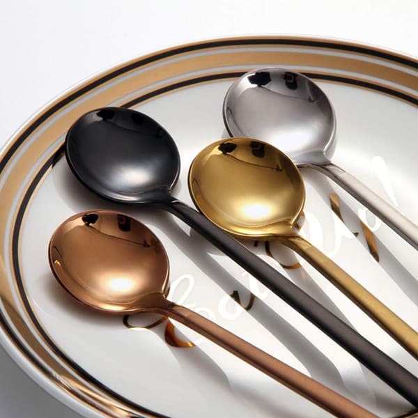 8 stk. kaffeskeer teskeer 13,5 cm i rustfrit stål espressoskeer