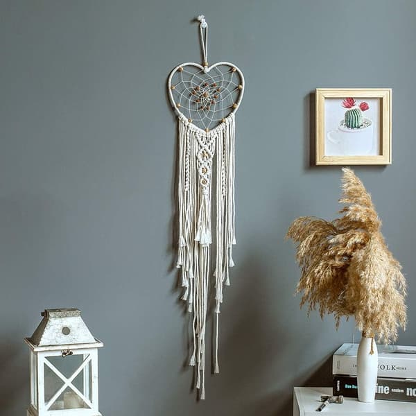 Hängande boho väggdekor, drömvävd väggdekormatta av Dream Macrame
