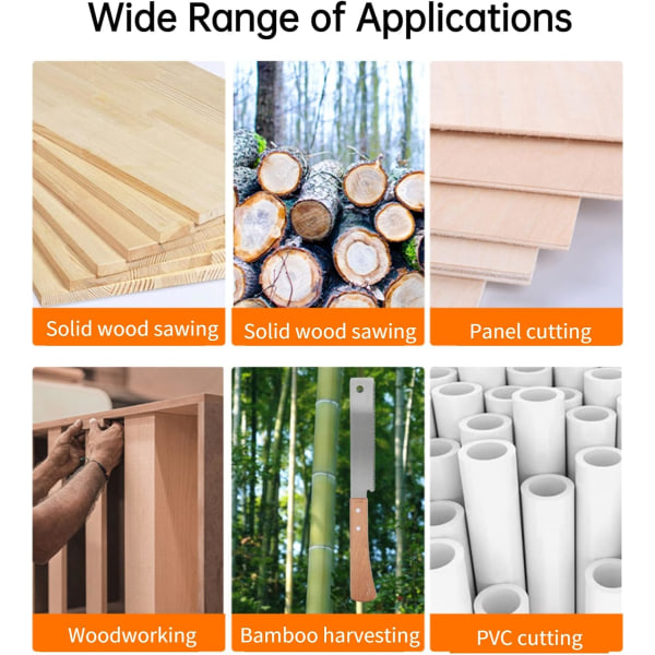 300 mm liten handsåg med 17 sågtands trähandtag Exakt hushållsskärverktyg för träbearbetning