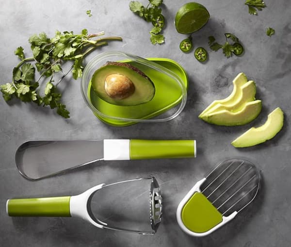 Avocadoboks til opbevaring af avocado, genanvendelig, 2 stk., grøn