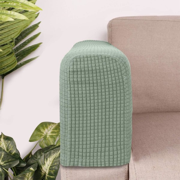 2PCS Soffa Armstödsöverdrag, Justerbara, Stretch Soffa Armstödsöverdrag, Halkskydd Möbelskydd (grön) green