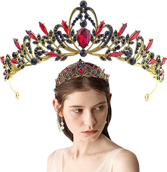 Krystalltiaraer Brudebryllupskroner Bladbarokk Prinsessekrone Krystall