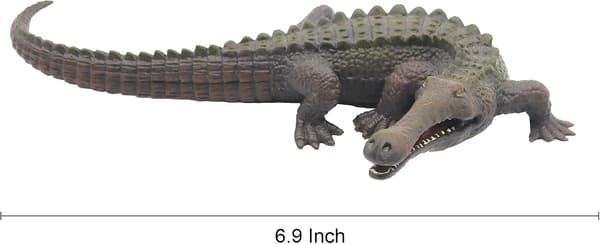 6,9 tommer realistisk krokodillefigur junglekrokodille dyrefigurmodel