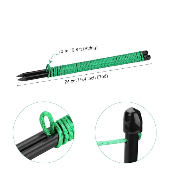 Golf Alignment Sticks, Träningspinnar för Golfboll Tee Alignment Stick Träningspinnar för Utomhussporter