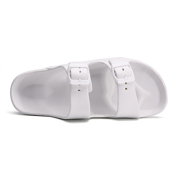 Herrsandal i klassisk stil med justerbar rem (vit 42) White 42