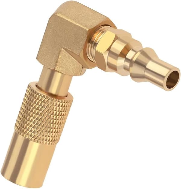 1/4 tomme RV Quick Connect albueadapter konverteringsfitting lavtryk til Blackstone 17 tommer og 22 tommer