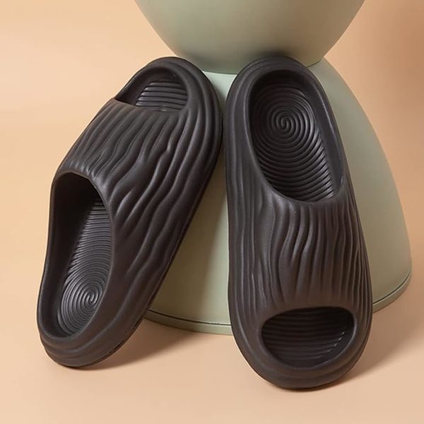 Badskor Herr Dam Tofflor Sommar Mules Halkfria Tofflor Moln Bad Inomhus/Utomhus（svart 36/37） Black