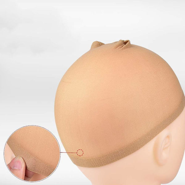 Hög elastisk hårnät hår mössa elastiska strumpor peruk mössa (hudfärg) 20 stycken
