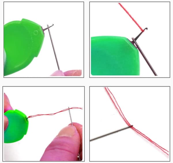 5 stk. plastinnføring for sying, håndsøm og quilting