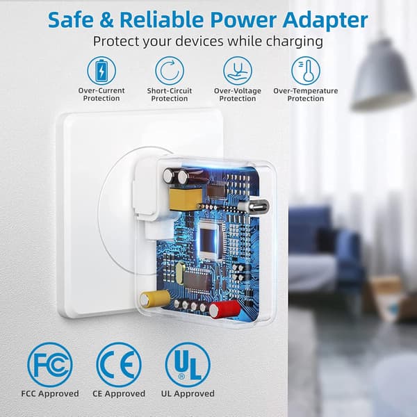 118W USB C-oplader Hurtigoplader til MacBook Pro, iPad Pro, alle USB-C-enheder, 2m USB C til C-kabel