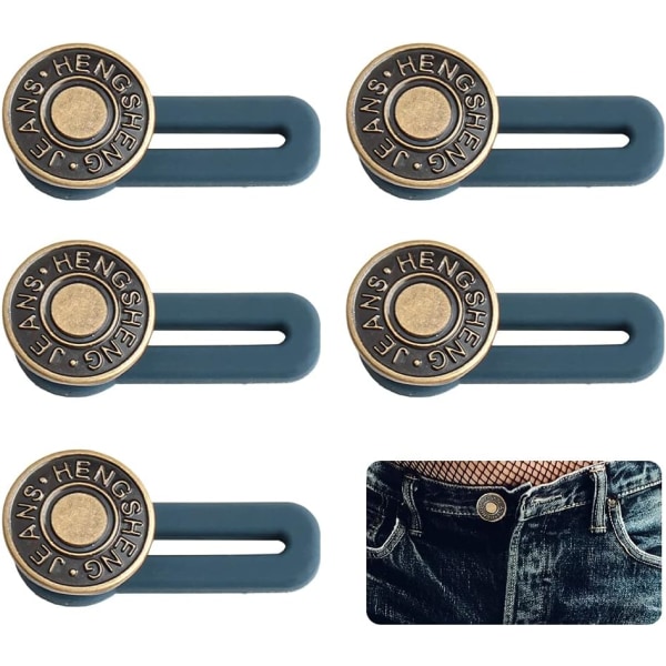 Knappförlängare för byxor Midjeförlängare Byxor Jean (5PCS)