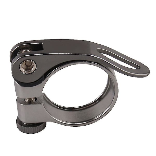 Cykelstolpsklämma i aluminiumlegering Snabbkoppling för cykelsadelstolpe (Titan 34,9 mm) Titanium 34.9mm