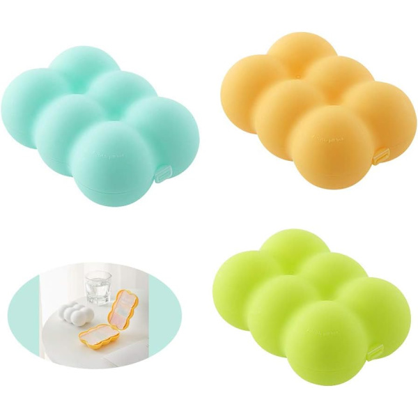 3-pack bärbara medicinbehållare för resor (slumpmässiga färger)