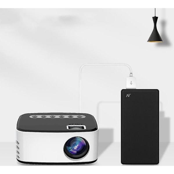 T20 Mini trådlös mobiltelefonprojektor Hemmikroprojektor HD 1080p projektion (stil 1) color 4