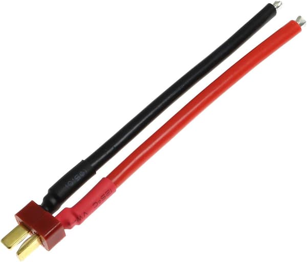 T-Type stik kabelstik 12AWG silikoneledning til RC lithiumbatteri 10cm