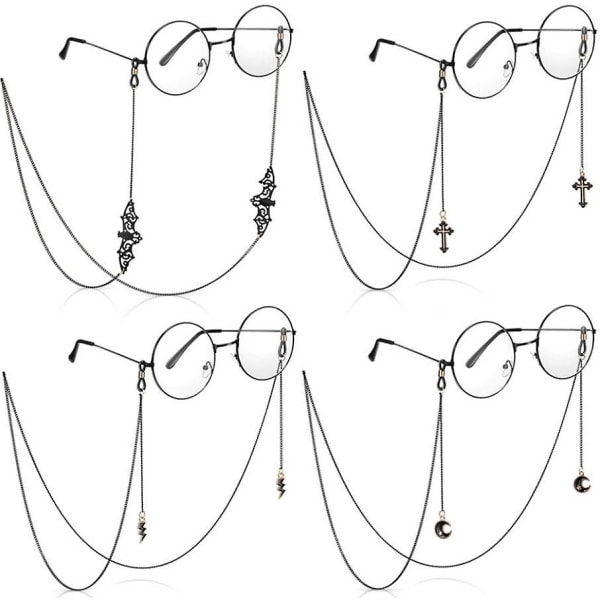 Glasögonkedja Bat Moon Hänge Ögonglasögon Remhållare Lanyard