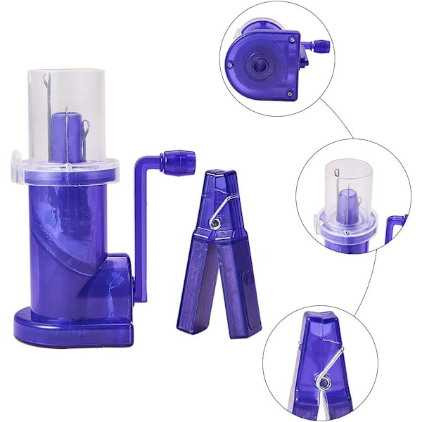Weaver Knitting Tool Hand-operated Embellish-knit Knitting Sewing Tool, Blue