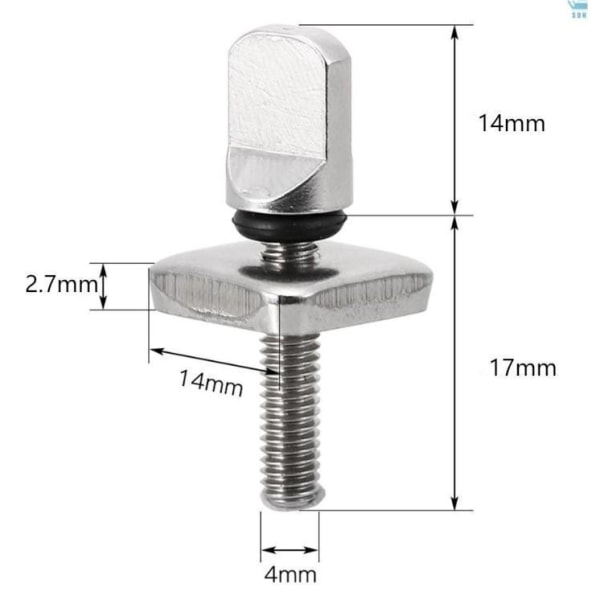6 st surfade tillbehör utan verktyg metallfena skruv tumfena skruv för män kvinnor surfbräda surf