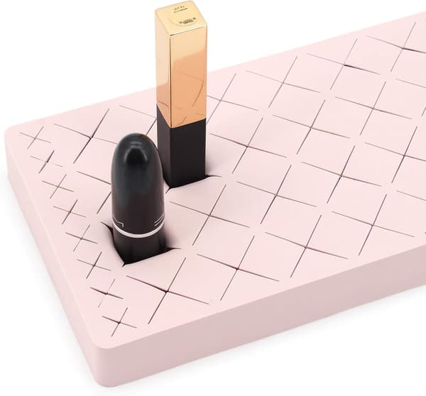 Læbestiftholder, Opbevaringsløsning til Makeup, 36 Rum Silikone Læbestift Display Stand (pink) pink