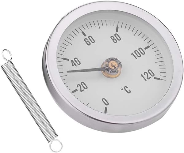 63mm 0 120 IP55 Vedenpitävä Pölytiivis Bimetallilämpömittari Jousilämpömittari