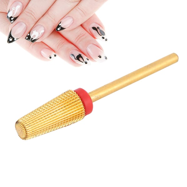 Nagelborr 5 i 1 Karbidborr Nagelbandsrengöringsbit Nagelkonst Pedikyr Manikyrverktyg Tillbehör