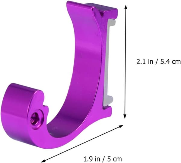 2 st färgglada delfiner krokar för badrum kök sovrum (lila) Purple