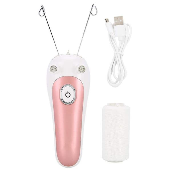 Elektrisk ansiktshårfjerner, skjønnhetsepilator for kvinner, ansiktstrimmer (rosa) Pink