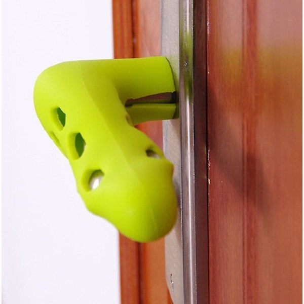 Dörrhandskar i silikon mot kollision för barn Förtjockade dörrhandskar (Vita)