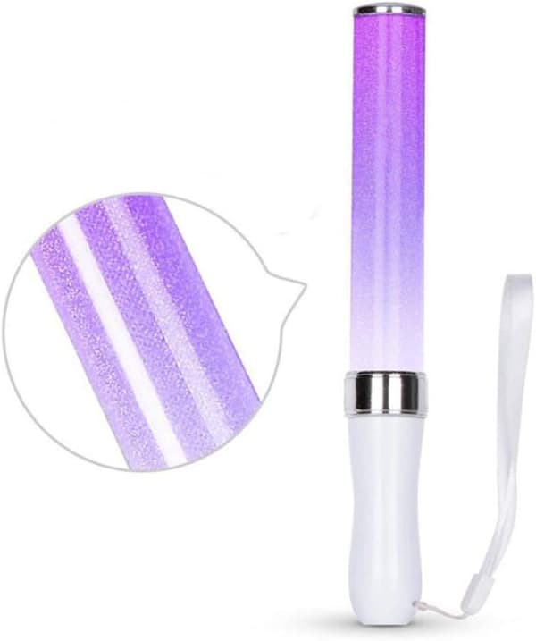 LED Glow Stick Party Blitslys, 15 Fargeskiftende 2 Lysmoduser