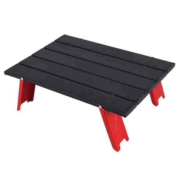 Mini svart utomhus hopfällbart campingtält hemmabord (röd + svart)