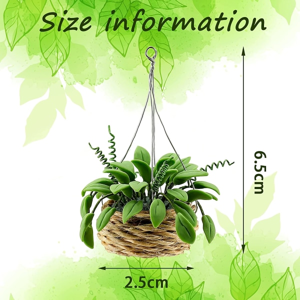 2 st 1:12 Miniatyrdockhus Växter Miniatyr Bonsai Växt