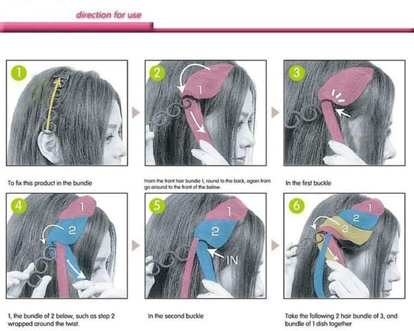 2 stk. Hårfletningsværktøj DIY Magisk Hår Twist Styling Tilbehør (Kaffe)