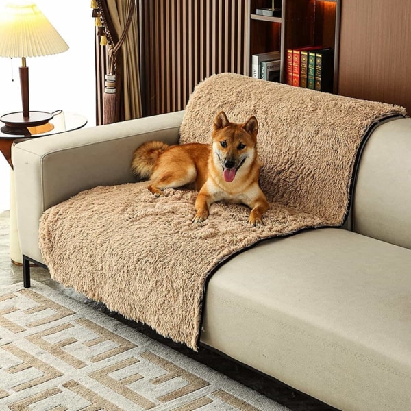 Cover för husdjur, Vattentätt hundtäcke för soffa, Möbelskydd Mjuk plyschkudde, 150x90 cm