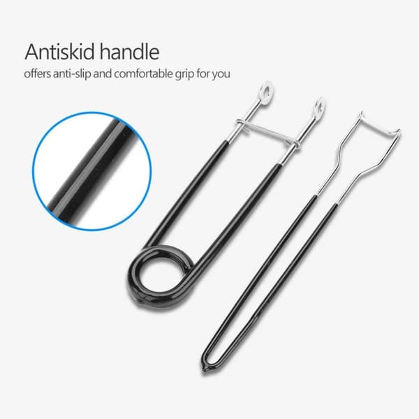 Fiskeåpner og krokfjerner i rustfritt stål, 2 stk.