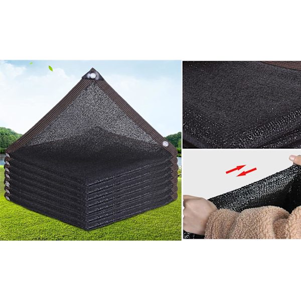 NineClouds skyddsnät skuggnät uteplats skugga skugga tyg pergola växthus vindskyddsnät med öljetter för växtöverdrag (2x3m(6.56x9.84ft))