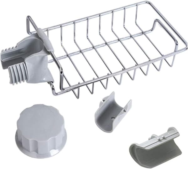 Diskho Caddy Organizer, Badrumsarrangör Flytande Avlopp Kranställ Duschbricka