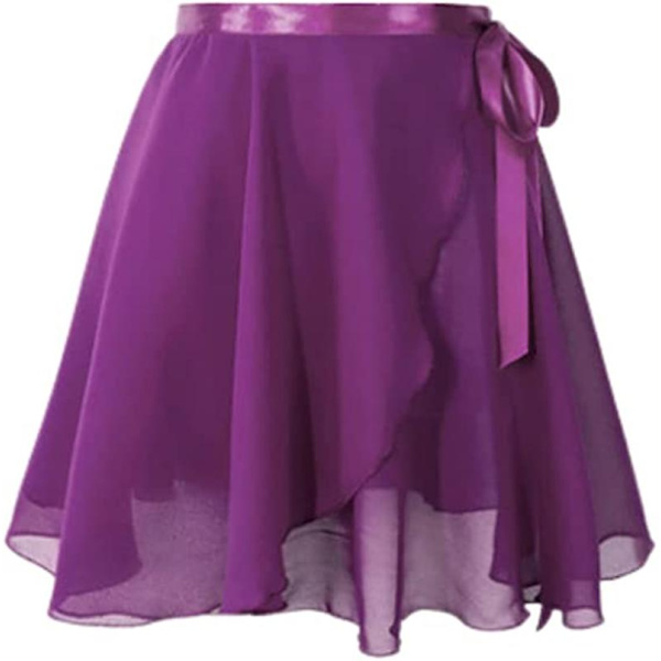 Balett Chiffon Balett Träningsdansklänning Vuxen Dans Träningsklänning (lila, L) Purple l