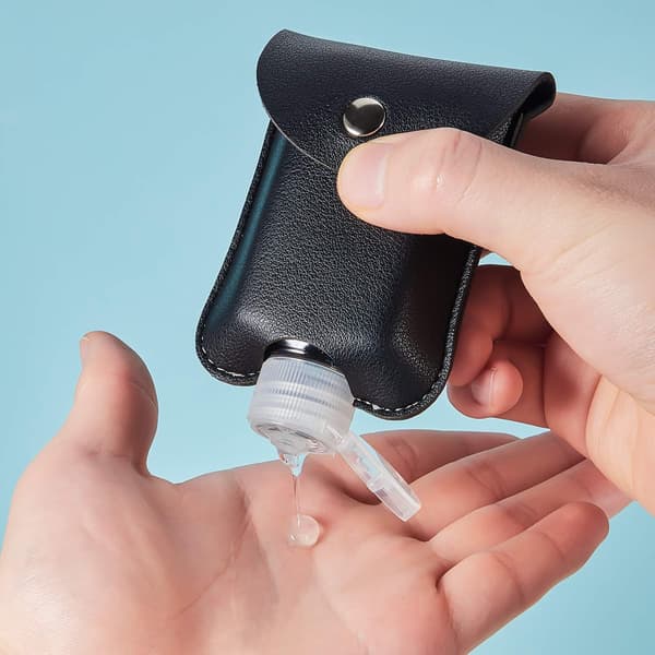 Reseflaska Nyckelring Hållare 2 oz/ 60 ml Tomma Flip Cap Flaskor 3 st