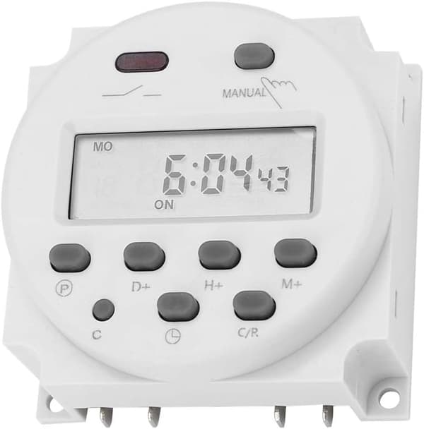 12 Volt Timer Bil CN101A DC 12V LCD Kontroll Strømtimerbryter 20V-240V/50HZ-60H