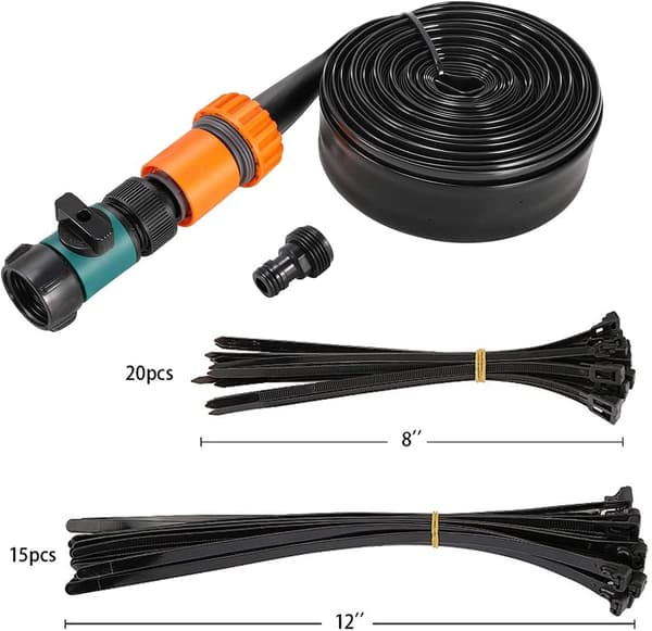 49ft/15m Trampolinsprinkler, Utomhus Vattenlekssprinklers Orange