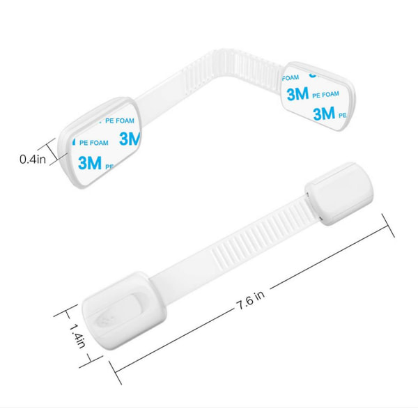 12 st barnsäkra lås för skåp och lådor, säkert grepp - lås för skåp och lådor