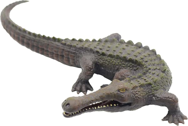 6,9 tommer realistisk krokodillefigur junglekrokodille dyrefigurmodel