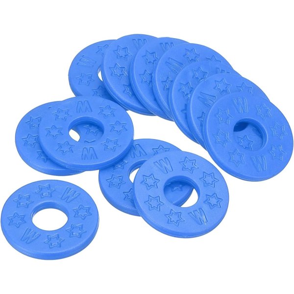 12-pack remgummiblock för rem, för gitarrremknapp (blå) blue