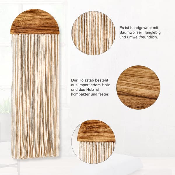 Væghæng, boho dekoration, smart vævet vægtæppe, 75 * 25 cm