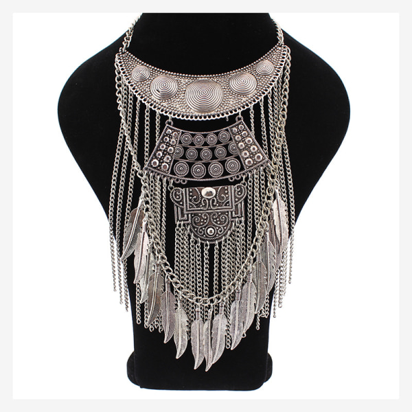 Halsband Halsband Hänge Maxi Choker Statement Boho Dam Smycken