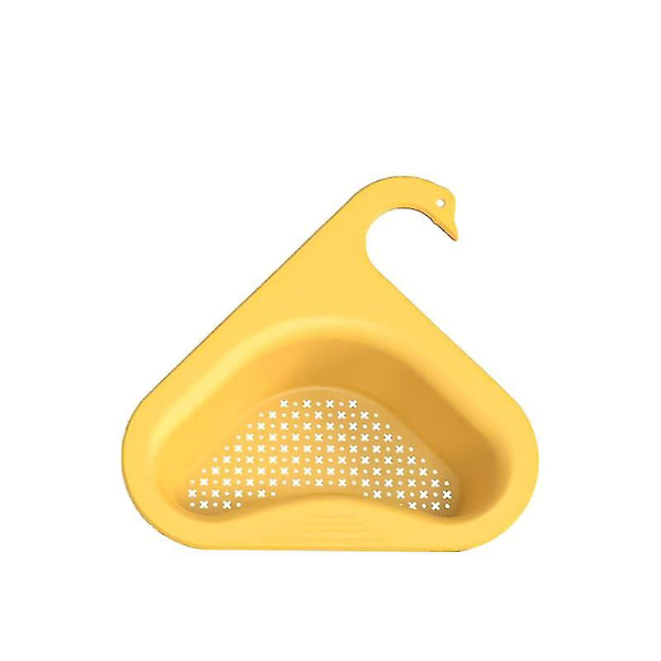 Svan Triangel Diskhoavloppskorg Kökstillbehör Avloppshållare (gul) Yellow
