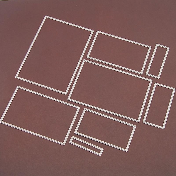 8-delad metallskärmaskin stencil präglings stencil DIY gör scrapbooking album