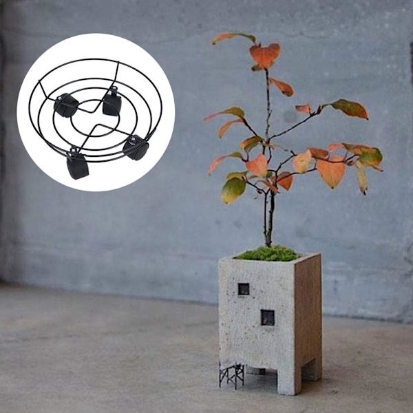 30 cm växtkruka runda hjul, Caddy trädgårdsplatta metallstativ, växt Caddy hjul planter blomkruka