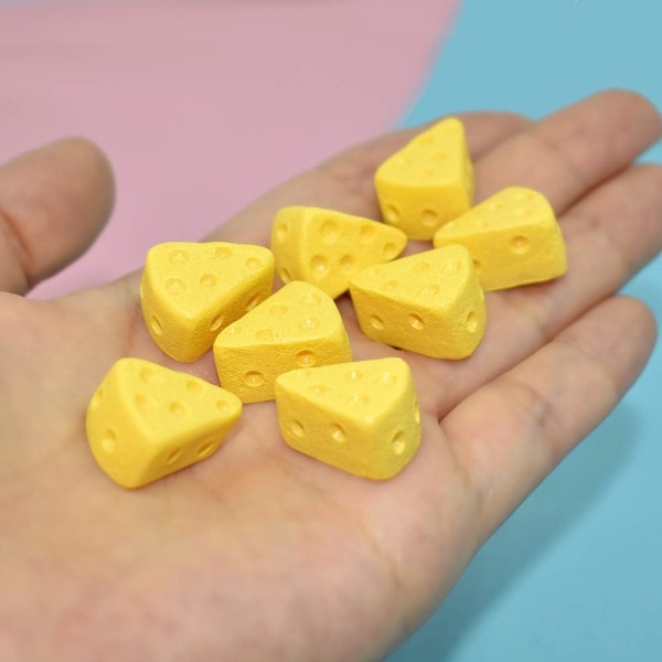 30 st miniatyrkökmat ostsimulering triangulär cheesecake matfigurer
